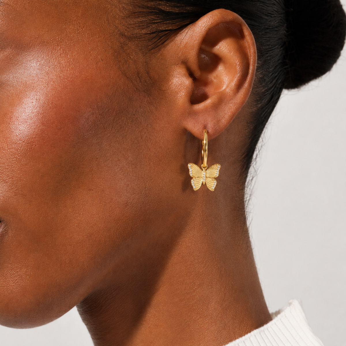 INÁ Hoop Earrings (Whisper)